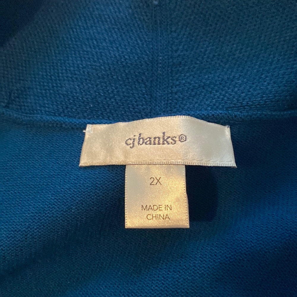 Navy blue CJ Banks cardigan size 2X